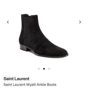 Saint Laurent Mens Black Ankle boots